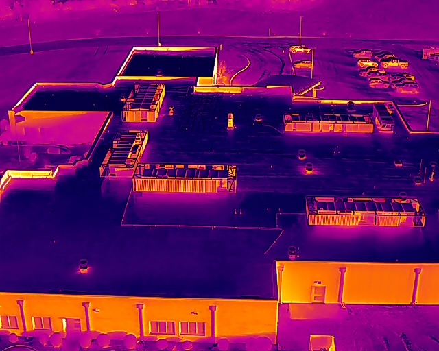 Thermal Imaging — Roof After Fiber‑G Coating